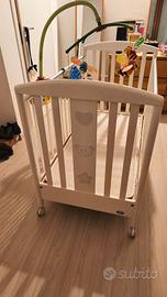 Lettino Pali Bianco, con Orsetti, mai utilizzato