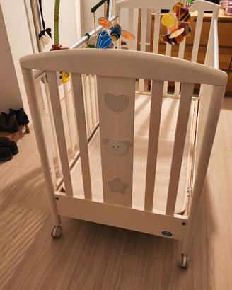 Lettino Pali Bianco, con Orsetti, mai utilizzato