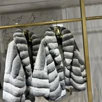 Pelliccia naturale GRIGIO CHINCHILLA rex