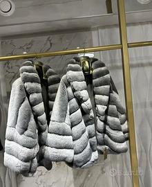 Pelliccia naturale GRIGIO CHINCHILLA rex