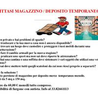 Deposito mobili temporaneo