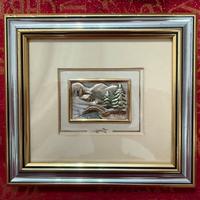 Quadro paesaggio inverno