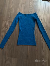 Maglione blu donna