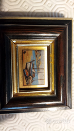 Scatoline portagioie in legno con placca argento G