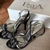 Scarpe da crimonia Couture 35/36 raso nero