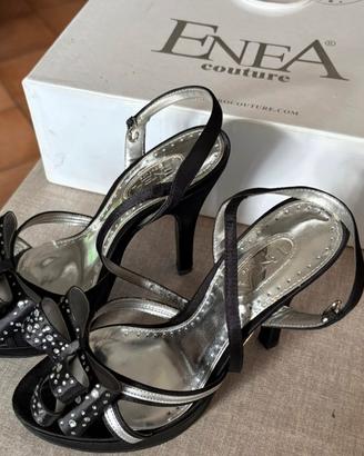 Scarpe da crimonia Couture 35/36 raso nero