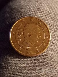 50 Centesimi Belgio 2017 Re Filippo