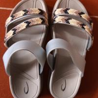 Sandali donna con perline in plastica morbida