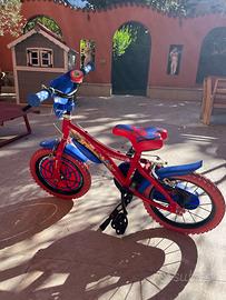 Bicicletta spiderman bambino