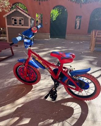 Bicicletta spiderman bambino