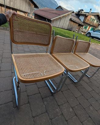 3 sedie stile Cesca – Made in Italy