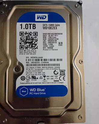 Hd hard disk Western Digital Blu 1TB