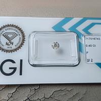 Diamante naturale certificato IGI 0,40 ct