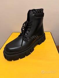 Stivale Pelle Uomo Fendi Nuovo