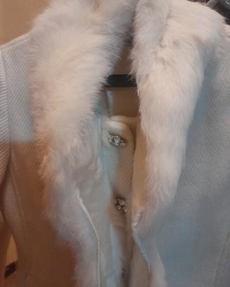 Cappotto color panna elegante 