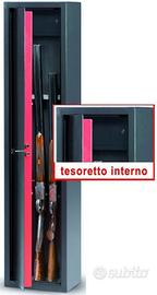 Armadio portafucili 5 posti + tesoretto - Cardelli