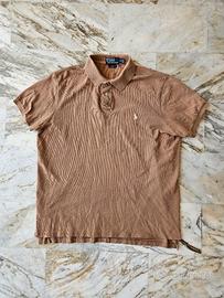 Polo Ralph Lauren Marrone/Cammello Custom Fit tagl