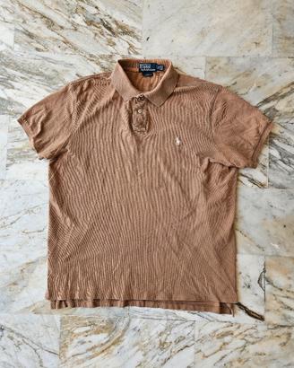 Polo Ralph Lauren Marrone/Cammello Custom Fit tagl