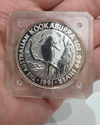Australian  Kookaburra 5 dollari  1991