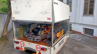 Carrello rimorchio trasporto kart