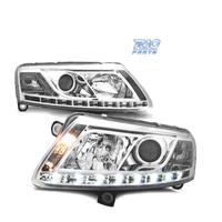 FARI AUDI A6 C6 04-08 CON DRL TRU CROMATI