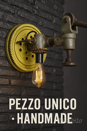 Lampada industriale vintage pezzo unico handmade