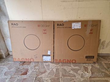 Specchio rotondo da 70 cm imballato