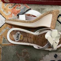 Scarpe con zeppa bianchi