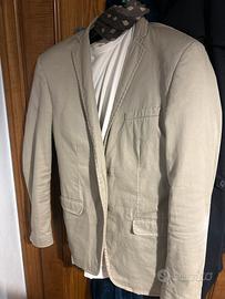 Giacca cotton e silk 52 beige