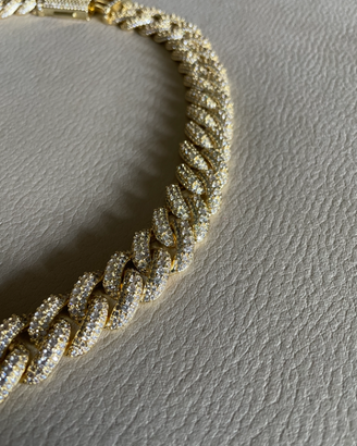 Collana Iced Out oro Zirconi incastonati alta qual