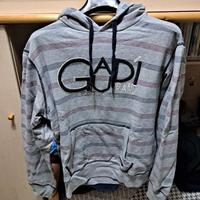 Felpa grigia con cappuccio e tascone Gaudì XL