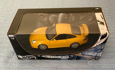 Hot Wheels 1:18 Porsche 911 GT3 Gialla, NUOVO