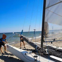 Catamarano F18HT 2005 albero e derive carbonio