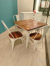 SET TAVOLO CON 4 SEDIE