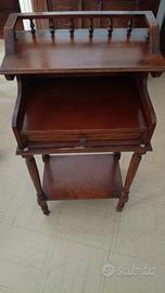 Mobiletto Consolle vintage in legno con Cassetto 