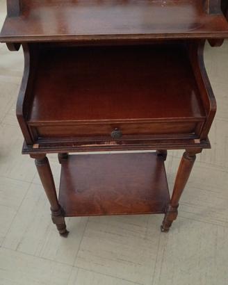 Mobiletto Consolle vintage in legno con Cassetto 