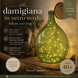 Damigiana in vetro