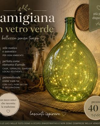 Damigiana in vetro