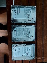 3 hard disk da 500 gb l'uno 