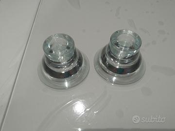 Candelieri porta candele cerotti vetro nuovo