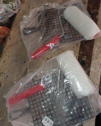 rullo e retina per imbiancare