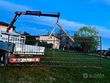 portone cancello scorrevole in ferro