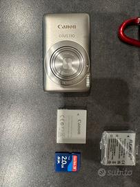 Canon ixus 130 set completo batteria nuova