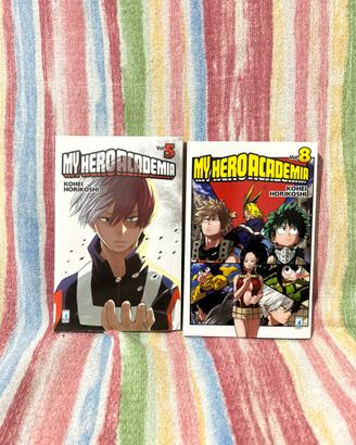 MANGA MY HERO ACADEMIA Vol.5 E VOL.8.
