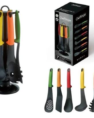 ✨🍳 Set di Utensili da Cucina Cheffinger – 7 Pezzi
