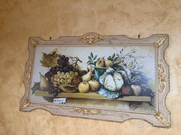quadro con frutto stile barocco 