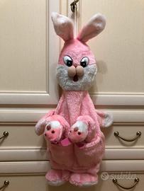 Porta pigiama rosa con babbucce