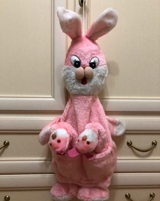 Porta pigiama rosa con babbucce