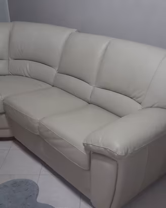 Divano in pelle angolare