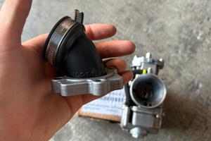 carburatore e collettore 24 mm
